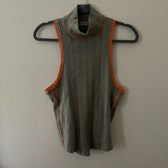 Free People Marley Mock Tank Green - Picture 2 of 4